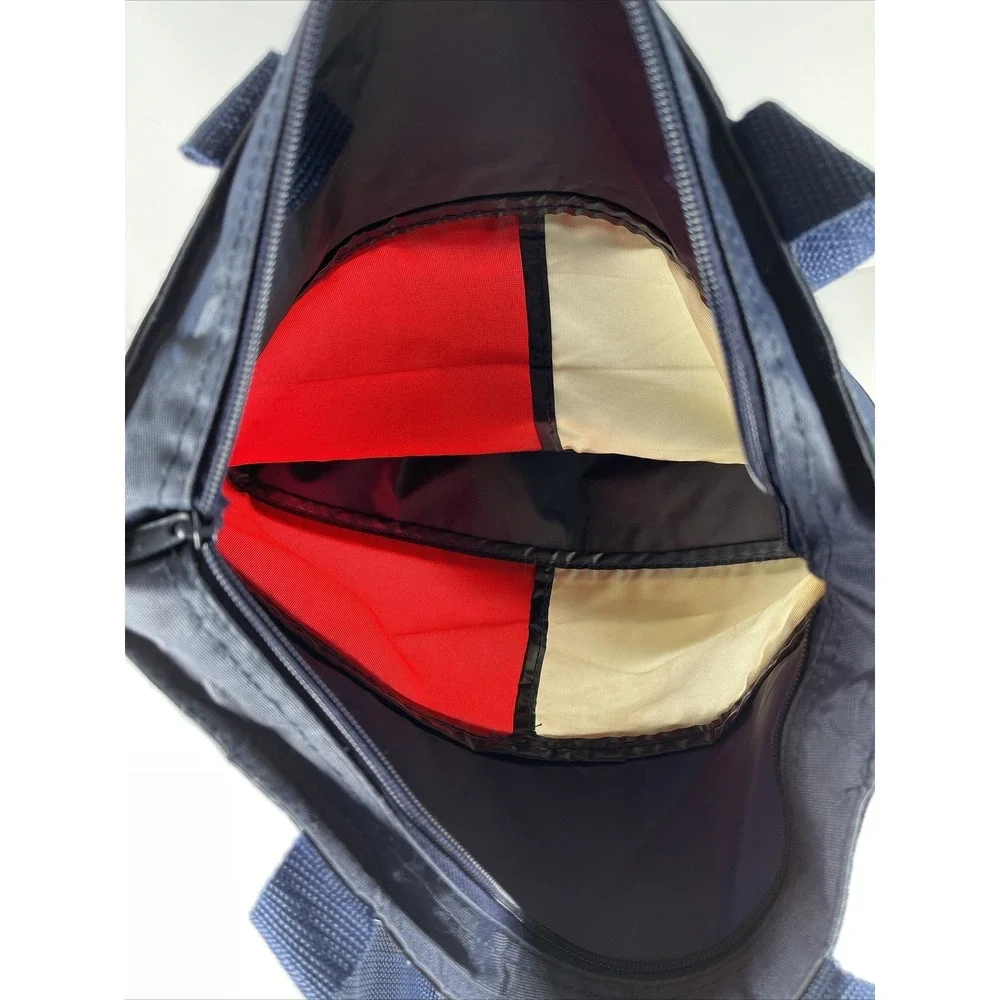 Vintage‎ Tommy Hilfiger Duffle Bag Expandable Spell Out Logo Laundry Travel Gym